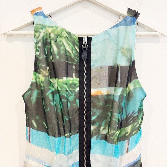 Rag & Bone 100% Silk Tribeca Abstract Mini Dress Party Luxury Contemporary 2 - Picture 8 of 10